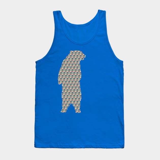 Geo Bear Tank Top by modernistdesign